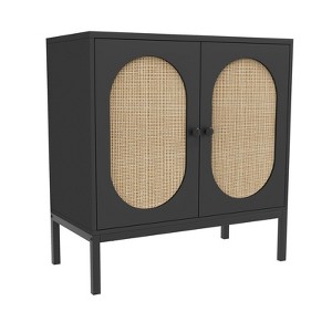 Buffet Cabinet with Storage， 2-Tier Shelf Sideboard,  Kitchen Sideboard Accent Cabinet， - 1 of 4