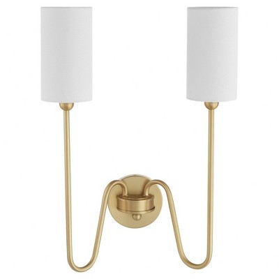 Quorum Lighting Charlotte 2 - Light Sconce in  Aged Brass