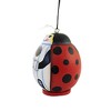 Home & Garden 7.25" Ladybug Gord-O Birdhouse Hand Carved Painted Gold Crest Distributing  -  Bird And Insect Houses - 3 of 3