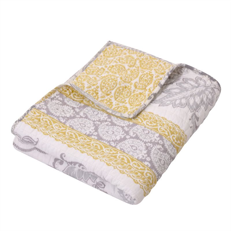 St. Claire Quilted Throw  - Multicolor - Levtex Home, 2 of 4