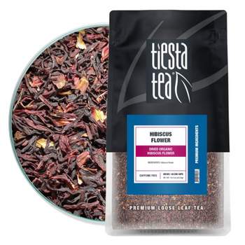 Tiesta Tea Organic Hibiscus Flowers, Loose Tea, Cut & Sifted - 16oz