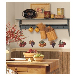 26 Fruit Harvest Peel and Stick Wall Decals - ROOMMATES: Vinyl Self-Adhesive Modern Decor Warm - 1 of 3