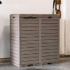 Sunnydaze Outdoor Trash Can - Polypropylene Resin - 2 of 4