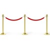 Unique Bargains Hotel Adjustable Velvet Crowd Control Stanchion Rope with Snap Hooks 2 Pcs - 3 of 4