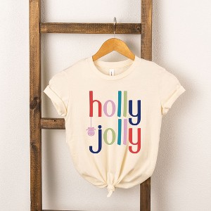 The Juniper Shop Holly Jolly Toddler Short Sleeve Tee - 1 of 2
