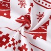 Christmas Tree and Deer Design Xmas Curtains Velvet Room Darkening Window Drapes - 4 of 4