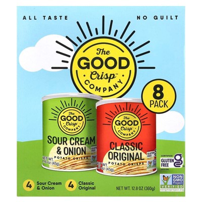 The Good Crisp Company, Potato Crisps, Variety Pack, 8 Count, 1.6 oz