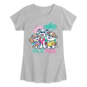 Girls' - Paw Patrol - Vacay Mode Fitted Short Sleeve Graphic T-Shirt - 1 of 4