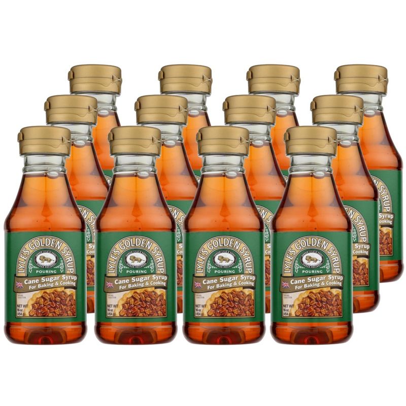 Lyle's Golden Syrup Cane Sugar Syrup - Case of 12/16 oz, 1 of 8