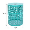 Christopher Knight Home Kerla Outdoor Round Iron Solar Side Table - 3 of 4