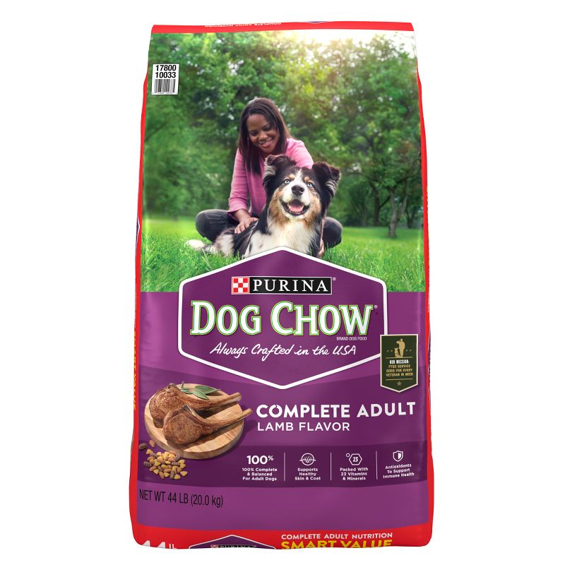 Dog Chow Complete Adult Lamb Dry Dog Food - 44lbs, 1 of 8