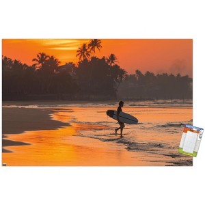 Trends International Surfing - Morning Walk Unframed Wall Poster Prints - 1 of 4