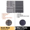 Dolonm Acacia Hardwood Tiles - Light Gray Mold-Proof, Interlocking Flooring, Balcony/Garden Upgrade - 4 of 4