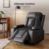 Power Lift Faux PU Recliner Chair - Heat and Massage, Adjustable Back & Legs, Heavy Duty Lift Sofa for Seniors, for Elderly and Mobility Impaired - 4 of 4