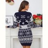 Women's Christmas Sweater Bodycon Dress - Festive Knit Fit and Flare Midi Dress, Long Sleeve Tight Party Dress for Xmas & New Year - 4 of 4