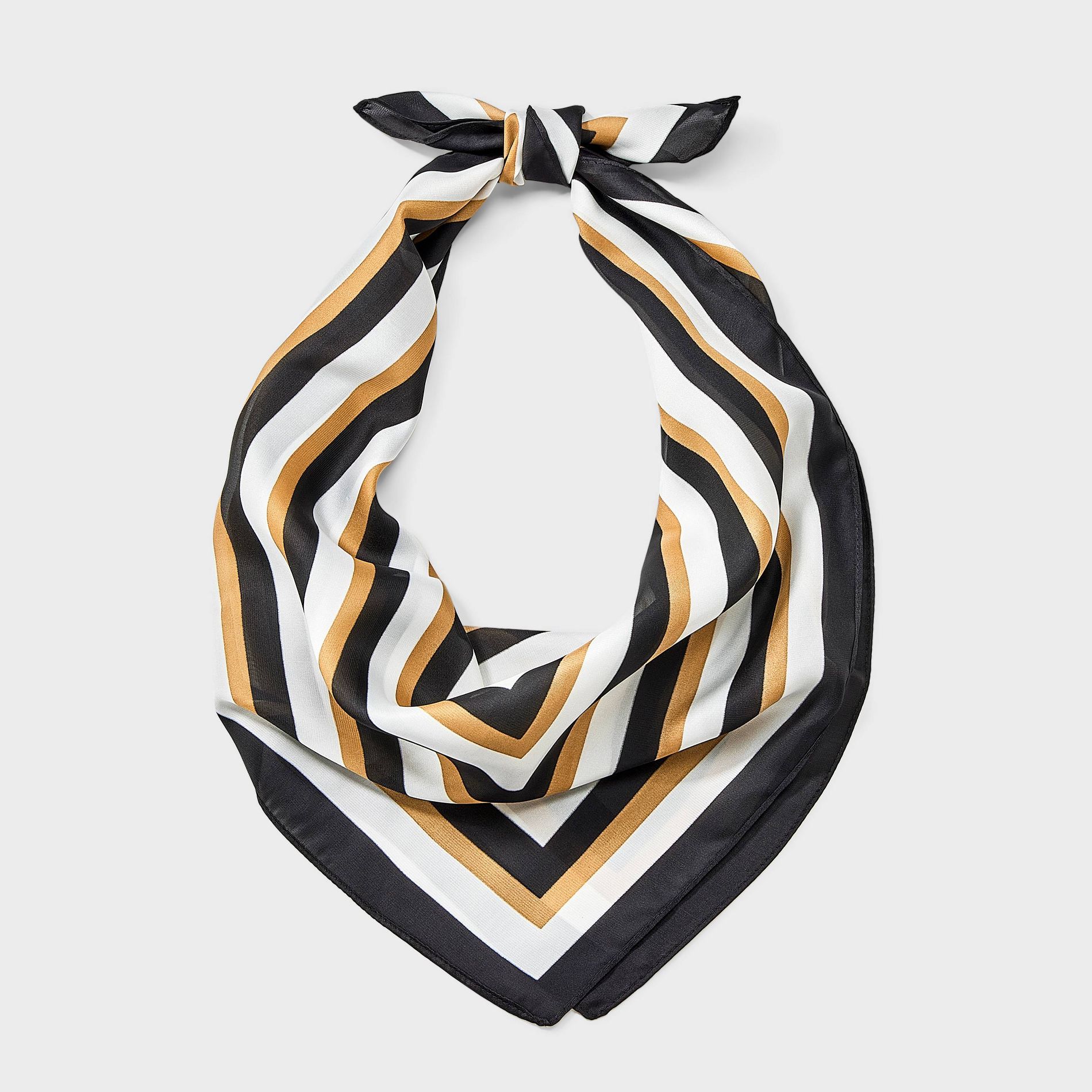 Square Border Printed Scarf - A New Day™ Black/White