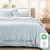 400 Thread Count Organic Cotton Sateen Duvet Cover and Sham Set by Bare Home - 3 of 4