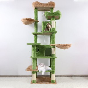 Aortzio 68"H 6-Level Cat Tree Tower,Cat Condo with Scratching Post & Removeable Cushion - 1 of 4