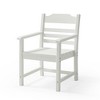 Patio Dining Chair With Armset Set Of 2, HIPS All-Weather Dining Chair With Imitation Wood Grain - image 2 of 4