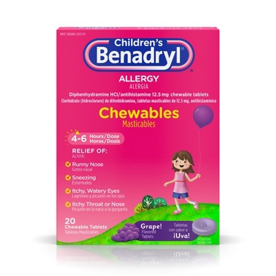 What kind of medicine is benadryl 80 mg