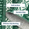 GustoWave Snowflake Christmas Holiday Decorative Area Rug for Bedroom Living Room, Green - 3 of 4