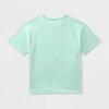 Kids' 2pk Adaptive Short Sleeve Oversized 'Shine/Balloons' Graphic T-Shirt Cat & Jack™ - Dark Gray/Mint - 2 of 3
