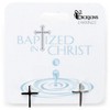 Baptism Pair Of Traditional Crosses In Shiny Silver-Plated Stud Post Earrings - 2 of 2
