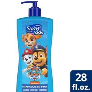 Suave Kids Paw Patrol 3-in-1 Shampoo + Conditioner & Body Wash - 28 fl oz - 1 of 4