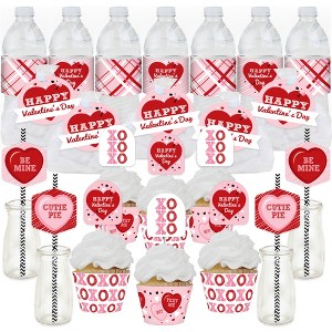 Big Dot of Happiness Conversation Hearts - Valentine’s Day Party Favors and Cupcake Kit - Fabulous Favor Party Pack - 100 Pieces - 1 of 4