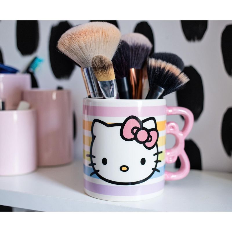 Silver Buffalo Hello Kitty Bow Handle Ceramic Mug | Holds 20 Ounces, 5 of 9