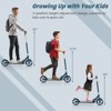 Foldable Scooter for Teens & Adults Height Adjustable Pedal Scooter w/ 8 Inch Big Wheels & Foot Brake w/ 3 Adjustable Heights & Aluminum Frame - 3 of 4