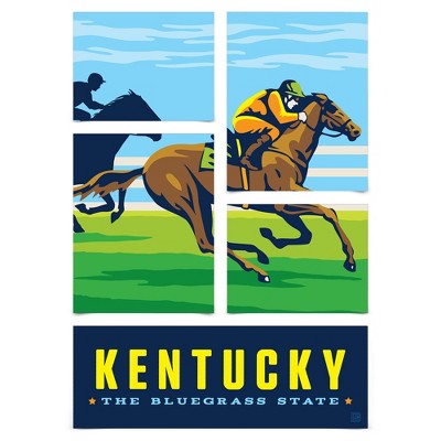 Americanflat Kentucky State Pride 5 Piece Grid Poster Wall Art Room ...