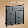 GALAXHERO Dresser 9-Drawer Fabric Storage Tower Chest for Bedroom, Hallway, Closet with Fabric Bins, Steel Frame, Wood Top, Easy Pull Handle - 4 of 4