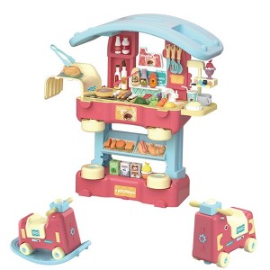 Kitchen Playset,68Pcs for Boys and Girls, Kitchen Toys with Realistic Lights&Sounds, Simulation of Spray and Play Sink - 1 of 4
