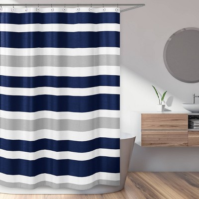 Navy Blue Shower Curtain Target, Navy Blue And Tan Shower Curtain