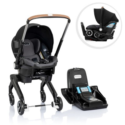 Image of Evenflo Shyft Dual Ride with Carry all Storage Infant Car Seat and Stroller Combo - Boone Gray