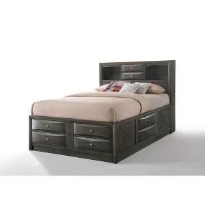 Full Size Platform Bed with Storage Drawers for Bedroom - 1 of 4