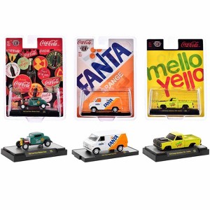 "Sodas" Set of 3 pieces Release 40 Limited Edition to 9250 pieces Worldwide 1/64 Diecast Model Cars by M2 Machines - 1 of 4