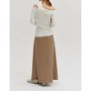 Women's Ingrid One Shoulder Rib Top - CRESCENT - 4 of 4