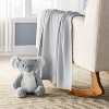 Seed Stitch Sweater Knit Baby Blanket - Gray - Cloud Island™ - 2 of 4