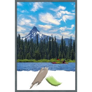 Amanti Art Dixie Blue Grey Rustic Narrow Wood Picture Frame - 1 of 4
