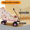FATMOON All-Terrain Kids Wagon with Removable Wooden Side Panels & Foldable Handle 10Inch Pneumatic Tires,176 lb Capacity,for Gardening,Shopping - 4 of 4