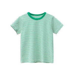 MyKids-Usa Baby Striped Pattern Casual Round Neck T Shirt Outfits - 1 of 4