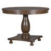 CAVINAS Round Dining Table Set for 4 Retro Wood Dining Set Pedestal Table Base with 4 Chairs for Kitchen - 2 of 4