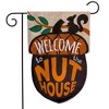 Welcome To The Nuthouse Burlap Garden Flag Humor Acorn 12.5"x18" Briarwood Lane - 2 of 4