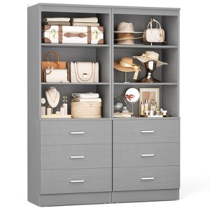 Besiost 24-In Closet Organizer System with Wooden Drawers - 1 of 3