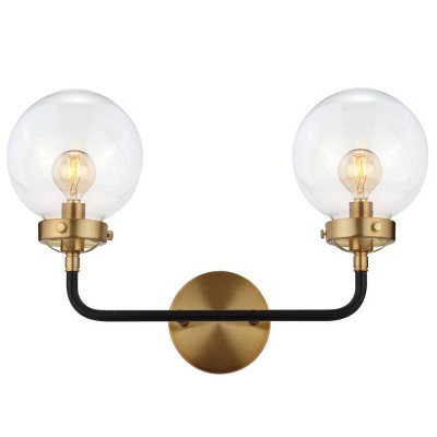 18" 2-Light Caleb Wall Sconce Brass - JONATHAN Y