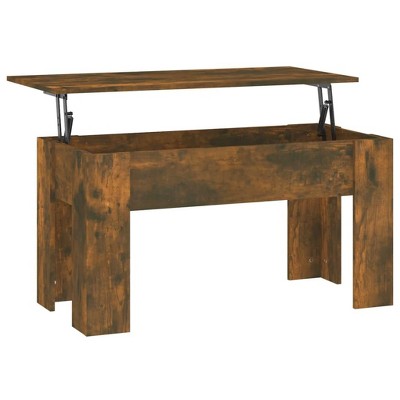 vidaXL Coffee Table Smoked Oak 39.8"x19.3"x20.5" Engineered Wood