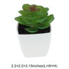 Unique Bargains Artificial Plants Plastic Green 2.2"x2.2"x2.56" 1 Pcs - 3 of 4