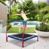 Costway 36'' Kids Square Trampoline Indoor Outdoor Rebounder W/Foam Handrail Alphabet Pad - 3 of 4